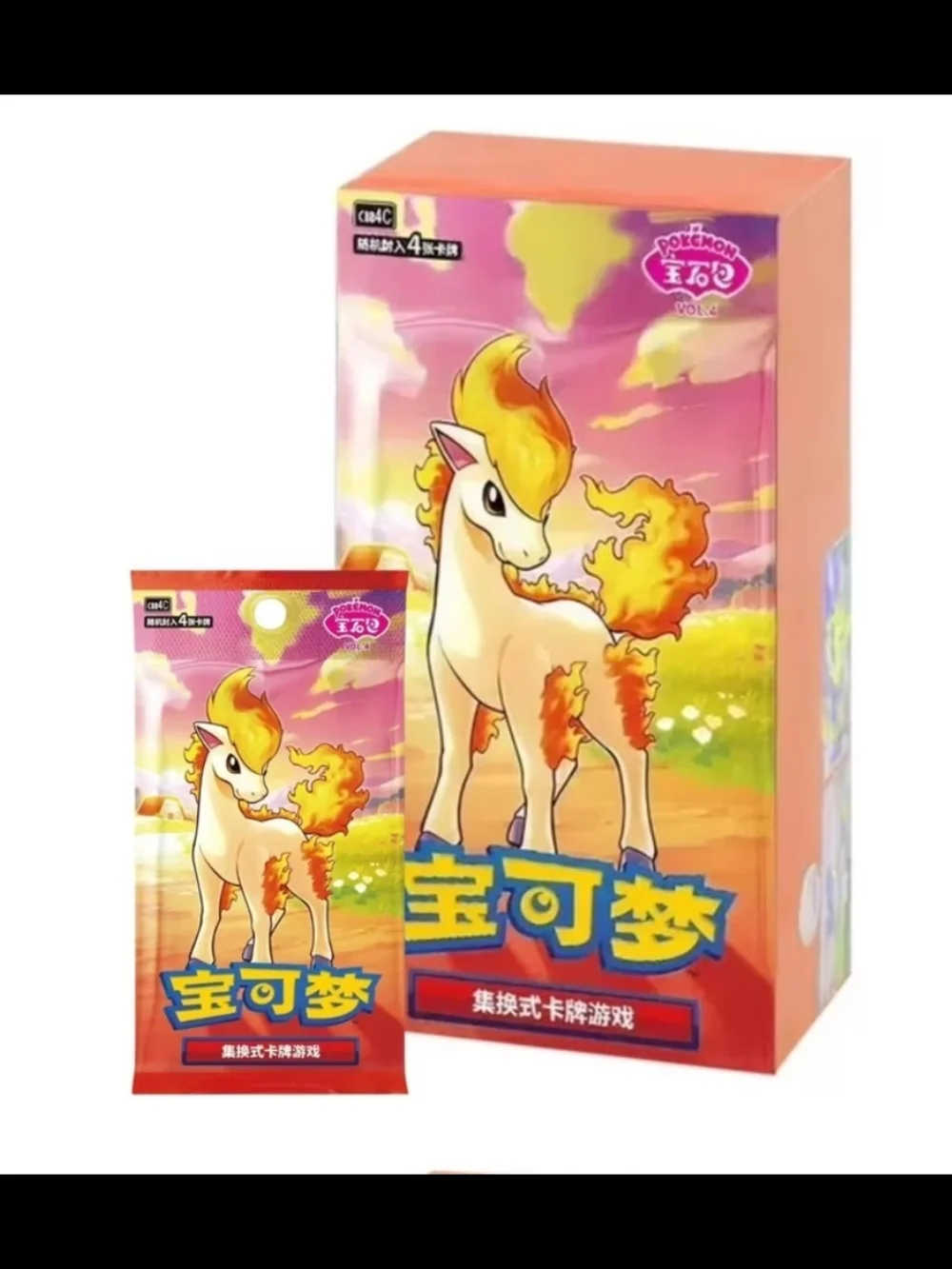 Pokémon TCG Chinese VOL.4 Ponyta Booster Box 72 Cards (CB84C)